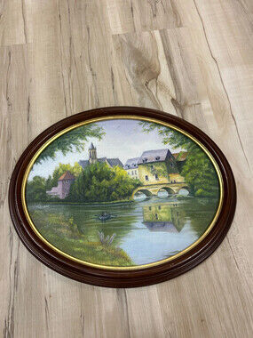 Beautiful water landscape oil painting by Radcliffe 1996